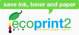 ecoPrint2 Pro Ink and Paper Saver